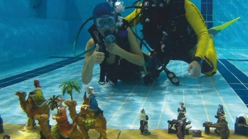 Belén subacuático Moralzarzal